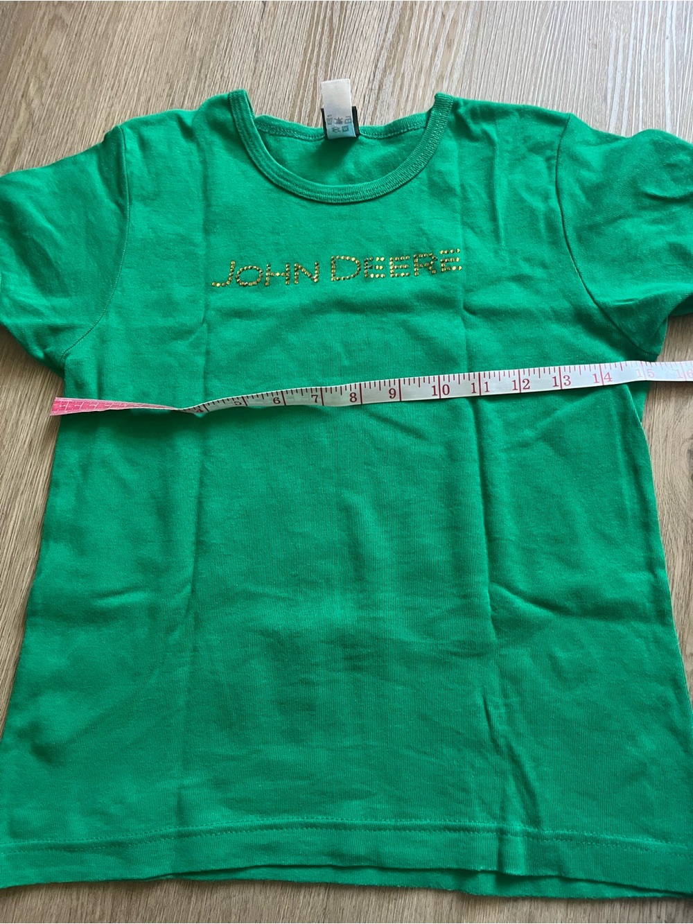 Vintage John Deere Green Short Sleeve Tee with Gold Logo
